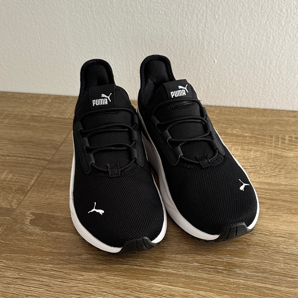 Puma Dual-Tone Black and White Trainers